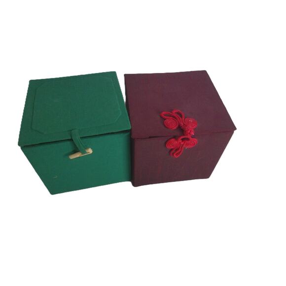 Inside Painted Glass Ornaments Li Bien Set of 2 - Picture 2 of 6